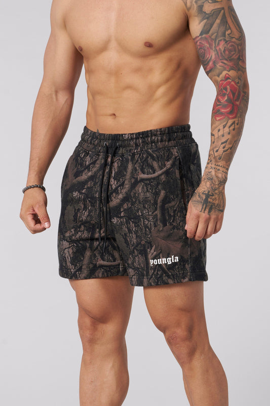1118 - Tree Camo Cotton Shorts