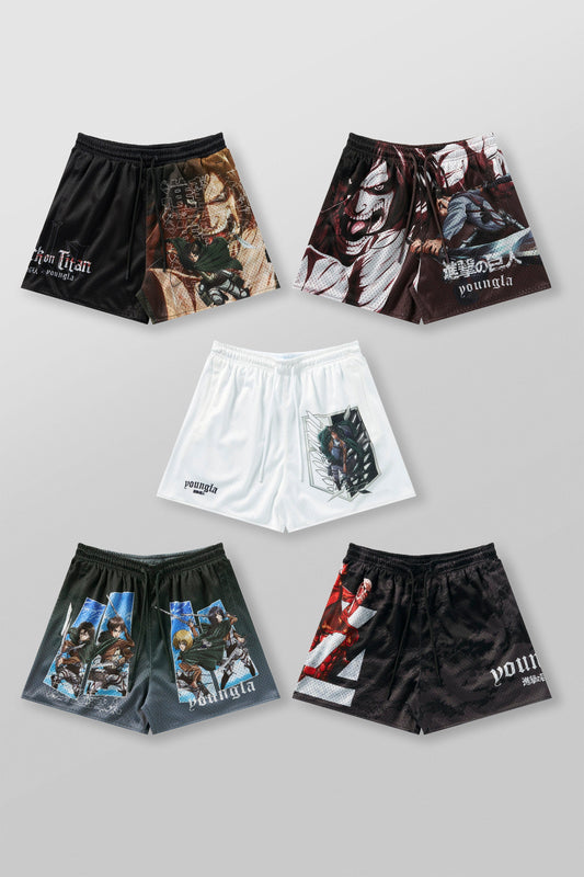 1126 - AOT? x YLA Mesh Shorts