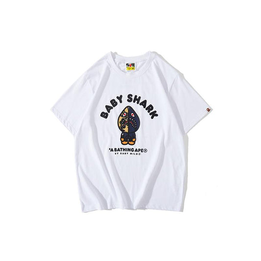 Bathing Ape T-Shirt Spring/Summer Blue Shark Short Sleeve T-shirt Half Sleeve
