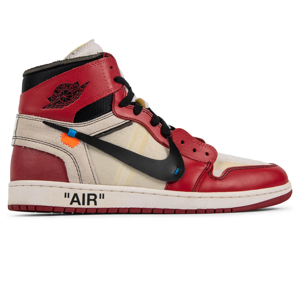 Preloved - Air Jordan 1 x Off-White 1 Retro High OG Chicago Sneakers - Red