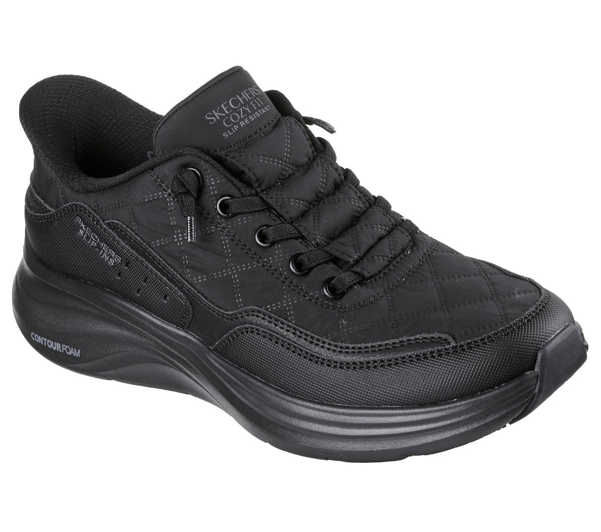 Skechers Slip-ins Work Slip-Resistant: Contour Foam - Cozy Fit