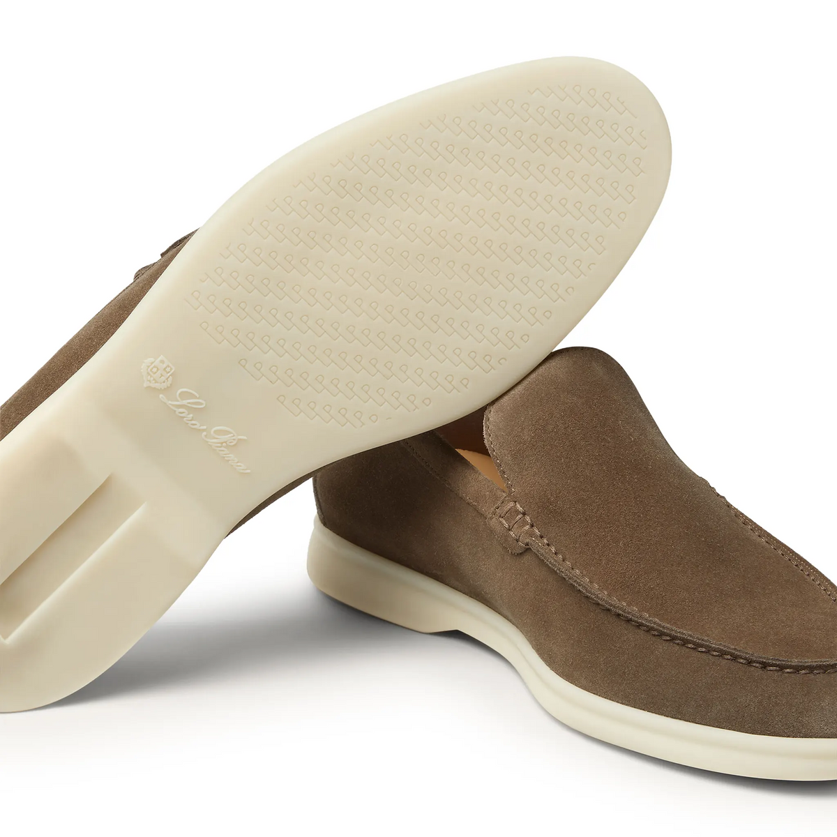 Loro Piana Summer Walk Suede Canteen Loafers