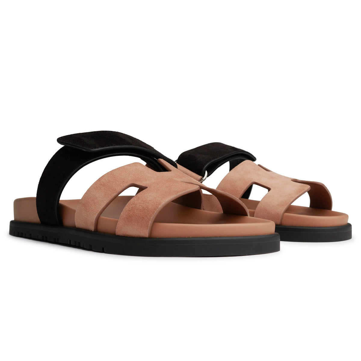 Hermès Paris Chypre Rose Perle Sandals - Pink