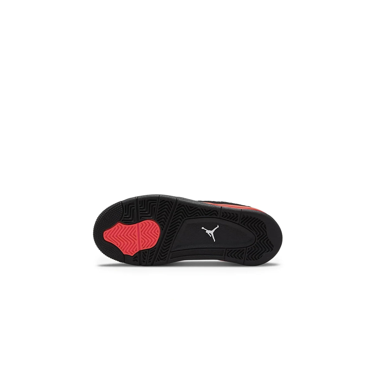 Air Jordan 4 Retro Red Thunder (PS) Sneakers - Black