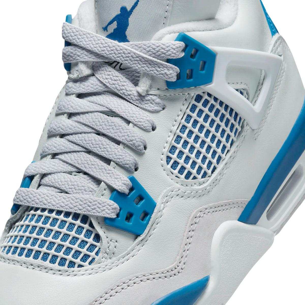 Air Jordan 4 Retro Military Blue (GS) Sneakers - White