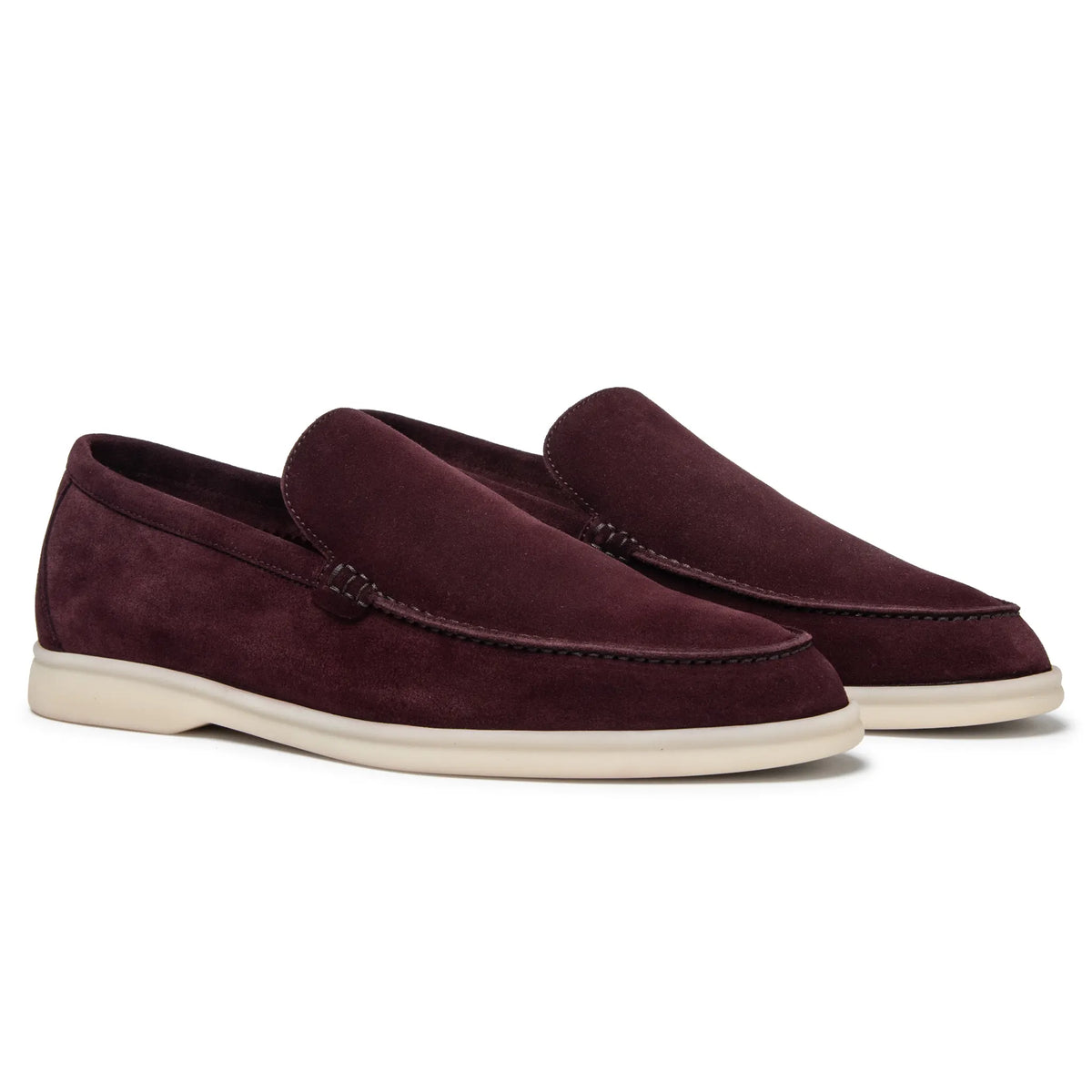Loro Piana Summer Walk Suede Dark Roast Loafers