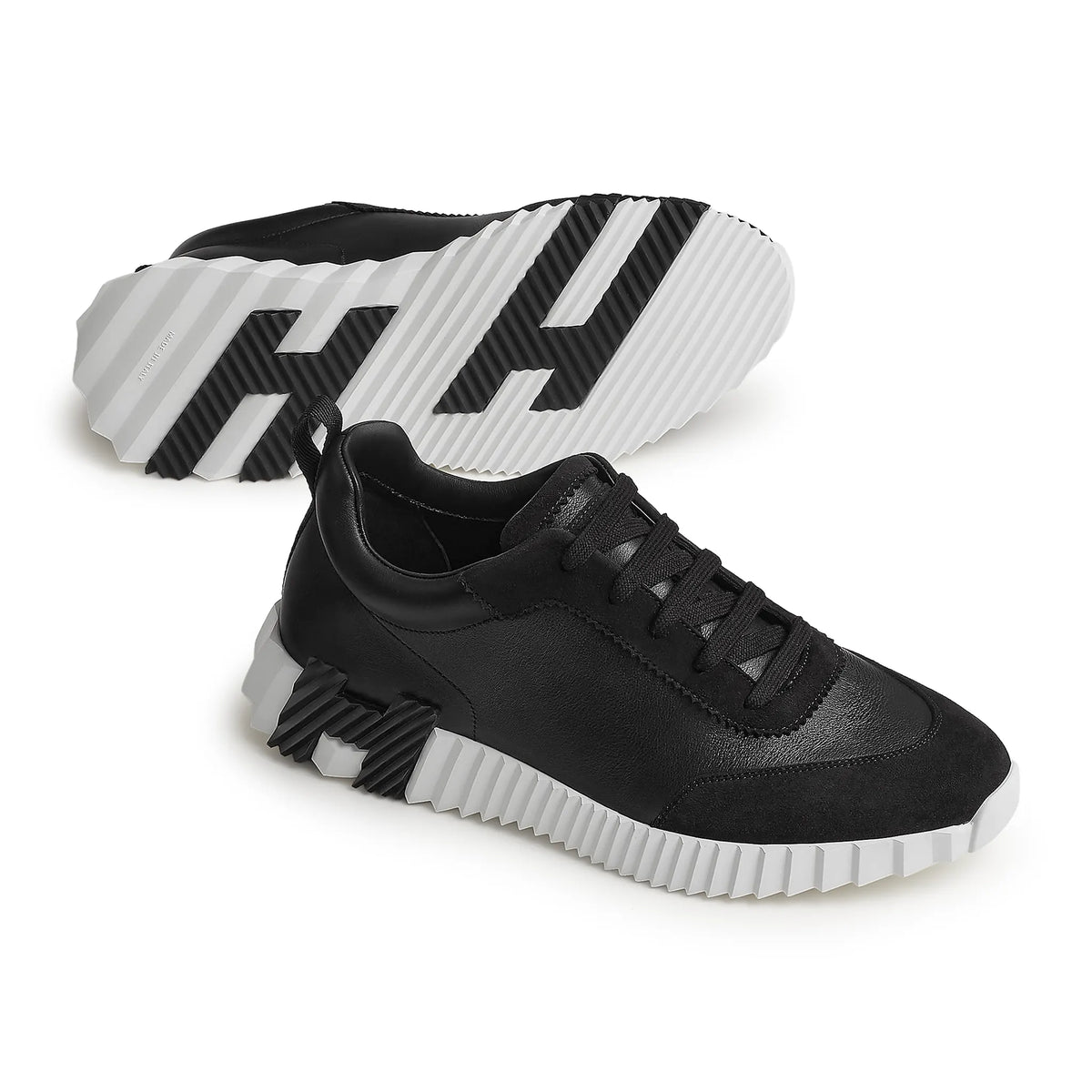 Hermes Paris Hermès Paris Bouncing Calf Sneaker White Black