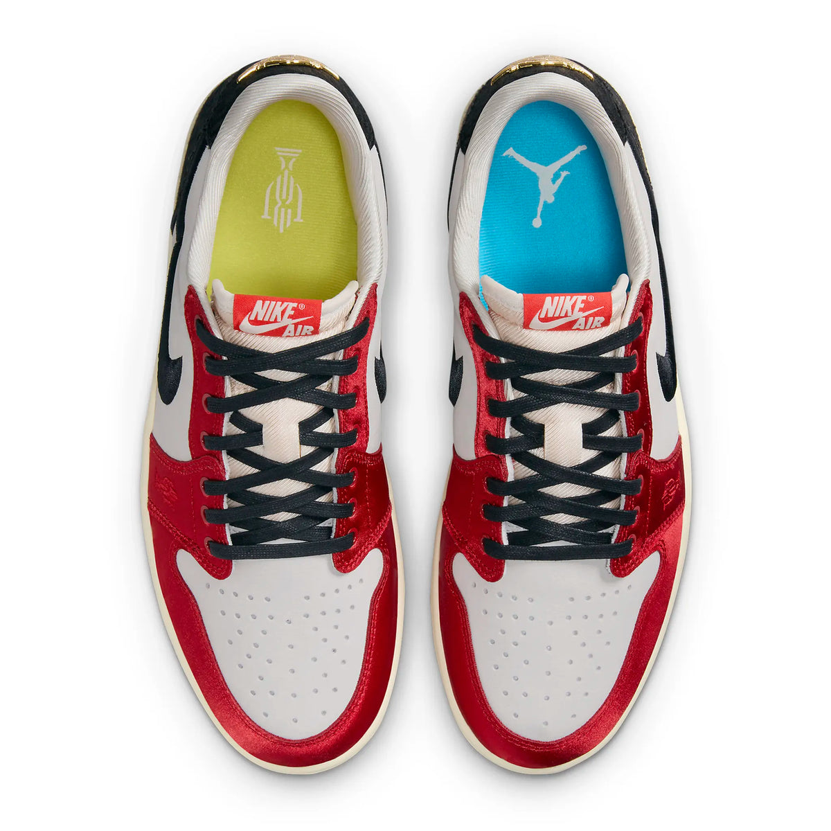 Trophy Room X Air Jordan 1 Retro Low OG SP Rookie Card Away Sneakers - Red