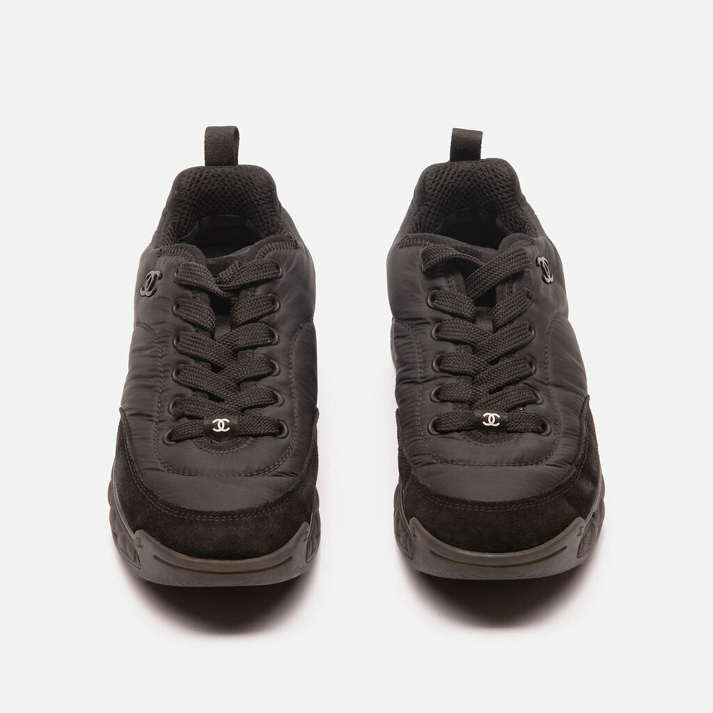 Chanel Black Neoprene Sneakers