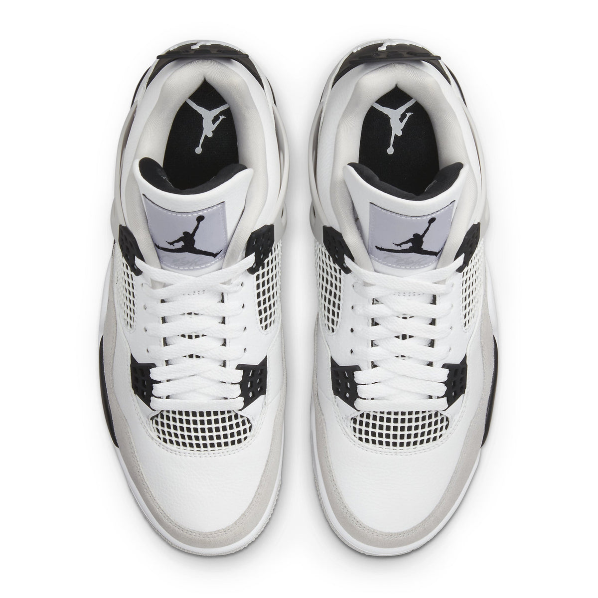 Air Jordan 4 Retro Military Black Sneakers - White